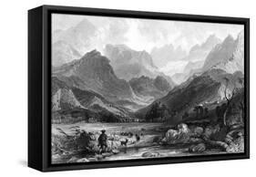 France Pyrenees-Thomas Allom-Framed Stretched Canvas