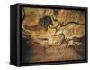 France, Reconstruction of Bull Rock Paintings of Lascaux Caves-null-Framed Stretched Canvas