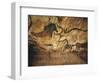 France, Reconstruction of Bull Rock Paintings of Lascaux Caves-null-Framed Giclee Print