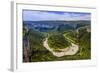 France, Rh™ne-Alpes, Ard?che, Saint-Martin-D'Ard?che, Gorges De L'Ard?che, Cirque De La Madeleine-Udo Siebig-Framed Photographic Print