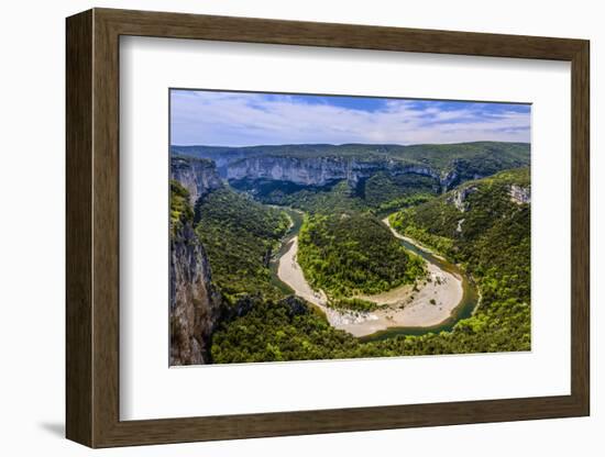 France, Rh™ne-Alpes, Ard?che, Saint-Martin-D'Ard?che, Gorges De L'Ard?che, Cirque De La Madeleine-Udo Siebig-Framed Photographic Print