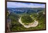 France, Rh™ne-Alpes, Ard?che, Saint-Martin-D'Ard?che, Gorges De L'Ard?che, Cirque De La Madeleine-Udo Siebig-Framed Photographic Print