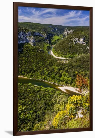 France, Rh™ne-Alpes, Ard?che, Saint-Martin-D'Ard?che, Gorges De L'Ard?che, -Udo Siebig-Framed Photographic Print