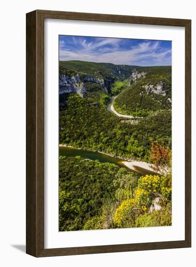 France, Rh™ne-Alpes, Ard?che, Saint-Martin-D'Ard?che, Gorges De L'Ard?che, -Udo Siebig-Framed Photographic Print