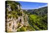 France, Rh™ne-Alpes, Ard?che, Vallon-Pont-D'Arc, Gorges De L'Ard?che, BelvŽd?re De La CathŽdrale-Udo Siebig-Stretched Canvas