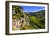 France, Rh™ne-Alpes, Ard?che, Vallon-Pont-D'Arc, Gorges De L'Ard?che, BelvŽd?re De La CathŽdrale-Udo Siebig-Framed Photographic Print