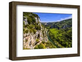 France, Rh™ne-Alpes, Ard?che, Vallon-Pont-D'Arc, Gorges De L'Ard?che, BelvŽd?re De La CathŽdrale-Udo Siebig-Framed Photographic Print