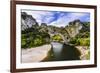 France, Rh™ne-Alpes, Ard?che, Vallon-Pont-D'Arc, Gorges De L'Ard?che, Pont D'Arc-Udo Siebig-Framed Photographic Print