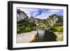 France, Rh™ne-Alpes, Ard?che, Vallon-Pont-D'Arc, Gorges De L'Ard?che, Pont D'Arc-Udo Siebig-Framed Photographic Print