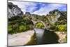 France, Rh™ne-Alpes, Ard?che, Vallon-Pont-D'Arc, Gorges De L'Ard?che, Pont D'Arc-Udo Siebig-Mounted Photographic Print