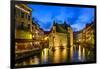 France, Rh™ne-Alpes, Haute-Savoie, Annecy, River Thiou, Old Town, Palais De L'Isle-Udo Siebig-Framed Photographic Print