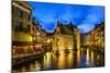 France, Rh™ne-Alpes, Haute-Savoie, Annecy, River Thiou, Old Town, Palais De L'Isle-Udo Siebig-Mounted Photographic Print