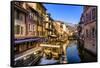 France, Rh™ne-Alpes, Haute-Savoie, Annecy, River Thiou, Old Town-Udo Siebig-Framed Stretched Canvas