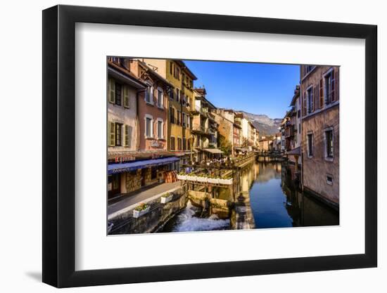 France, Rh™ne-Alpes, Haute-Savoie, Annecy, River Thiou, Old Town-Udo Siebig-Framed Photographic Print