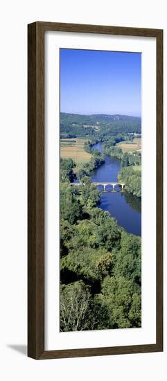 France River Dordogne and Bridge-null-Framed Photographic Print