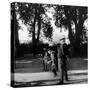 France's Favorite Outdoor Game, Boules, Played in Shade of Trees-Gjon Mili-Stretched Canvas