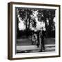 France's Favorite Outdoor Game, Boules, Played in Shade of Trees-Gjon Mili-Framed Photographic Print