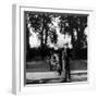 France's Favorite Outdoor Game, Boules, Played in Shade of Trees-Gjon Mili-Framed Photographic Print