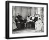 France, Saint-Germain-En-Laye, Claude Debussy and Family at their Luzancy House-null-Framed Giclee Print