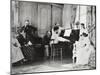 France, Saint-Germain-En-Laye, Claude Debussy and Family at their Luzancy House-null-Mounted Giclee Print