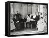 France, Saint-Germain-En-Laye, Claude Debussy and Family at their Luzancy House-null-Framed Stretched Canvas