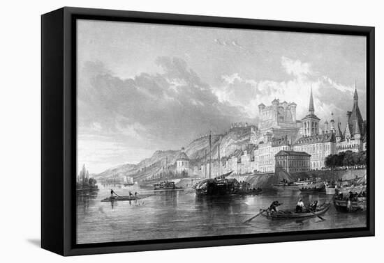 France Saumur-Thomas Allom-Framed Stretched Canvas