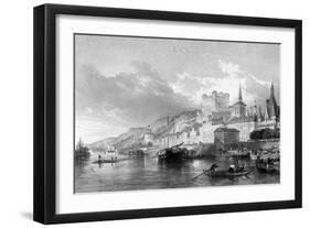 France Saumur-Thomas Allom-Framed Art Print