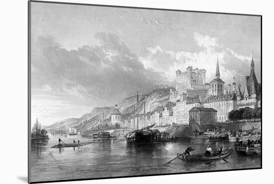 France Saumur-Thomas Allom-Mounted Art Print