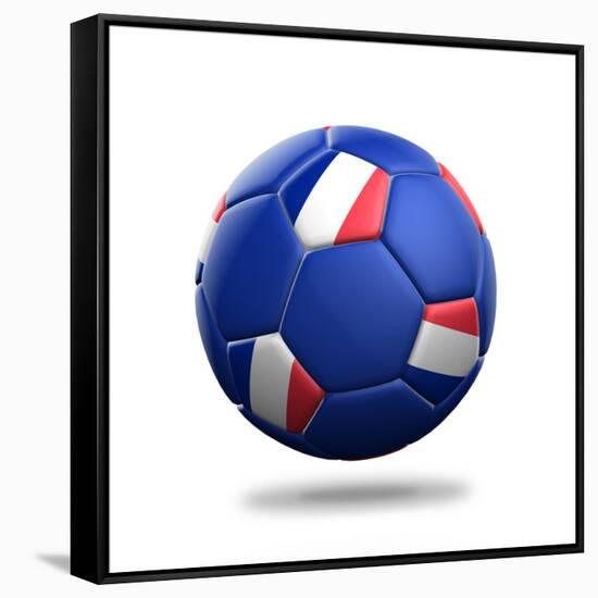 France Soccer Ball-pling-Framed Stretched Canvas