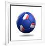 France Soccer Ball-pling-Framed Premium Giclee Print