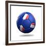 France Soccer Ball-pling-Framed Premium Giclee Print