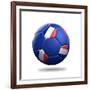 France Soccer Ball-pling-Framed Premium Giclee Print