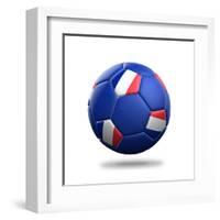 France Soccer Ball-pling-Framed Art Print