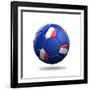 France Soccer Ball-pling-Framed Art Print