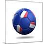 France Soccer Ball-pling-Mounted Art Print