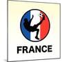 France Soccer-null-Mounted Premium Giclee Print