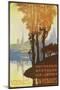 France - State Railway Promo for Normandy, Brittany, and Isle of Jersey, c.1920-Lantern Press-Mounted Art Print