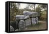 France, Surroundings of Carnac, Prehistoric Megalithic Stone Alignments, Mane-Kerioned Dolmen-null-Framed Stretched Canvas