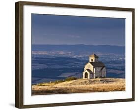 France, Tarn, Dourgne; the Tiny Chapelle De St Ferreol on a Crest Above the Village of Dourgne-Katie Garrod-Framed Photographic Print