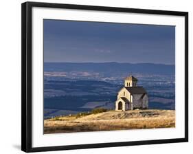 France, Tarn, Dourgne; the Tiny Chapelle De St Ferreol on a Crest Above the Village of Dourgne-Katie Garrod-Framed Photographic Print