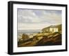 France, the Beach Near Trouville by Gerard Demay, 1844-null-Framed Giclee Print