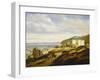 France, the Beach Near Trouville by Gerard Demay, 1844-null-Framed Giclee Print