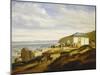 France, the Beach Near Trouville by Gerard Demay, 1844-null-Mounted Giclee Print