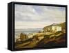 France, the Beach Near Trouville by Gerard Demay, 1844-null-Framed Stretched Canvas