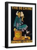 France - The De Chine, Colonial Company Promotional Poster-Lantern Press-Framed Art Print