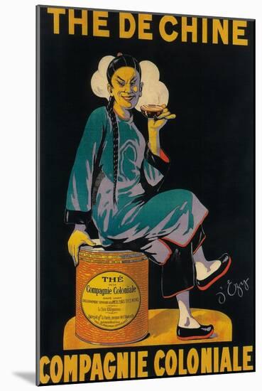 France - The De Chine, Colonial Company Promotional Poster-Lantern Press-Mounted Art Print