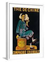 France - The De Chine, Colonial Company Promotional Poster-Lantern Press-Framed Art Print