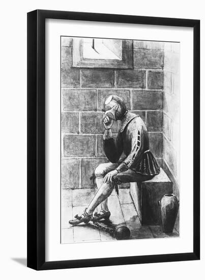 France, the Man in the Iron Mask in Prison-null-Framed Giclee Print