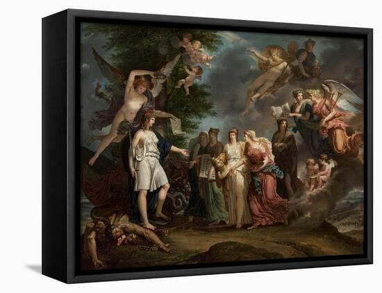 France Triumphant Encouraging the Sciences and the Arts During the War, 1794-Charles Meynier-Framed Stretched Canvas