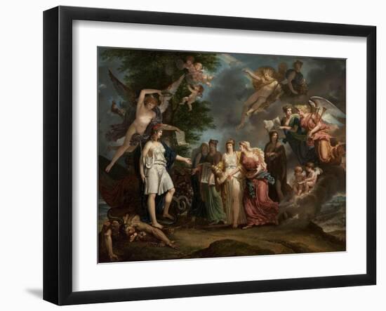 France Triumphant Encouraging the Sciences and the Arts During the War, 1794-Charles Meynier-Framed Giclee Print